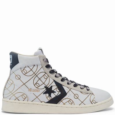 Converse Laser Graphics Pro Leather - Naisten Matalavartiset Tennarit - Valkoinen